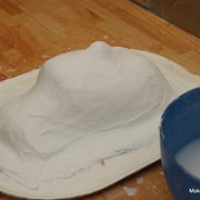 Urethane moulds (9) Since the silicone is very soft and won’t hold its shape it needs to be supported on the outside with about three layers of plaster bandage. Let the plaster set...